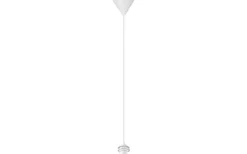 Takupphäng|Sladdställ Med Sockel < Trio Lighting Sala E27-upphängningssats 2m vit med textilsladd