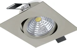 230V Led Spotlights-Eglo Saliceto Spotlight LED 2700K 6W Nickel
