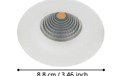 230V Led Spotlights-Eglo Saliceto Spotlight LED 2700K 6W Vit