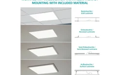 Led Paneler|Plafonder < Eglo Salobrena LED-Panel 30x30cm utv/inf LED 4000K 14W Vit
