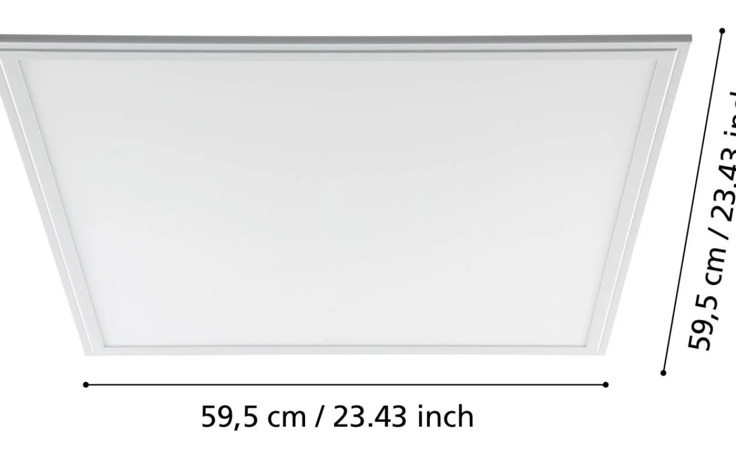 Led Paneler|Plafonder < Eglo Salobrena LED-Panel 60x60cm utv/inf LED 4000K 33W Vit