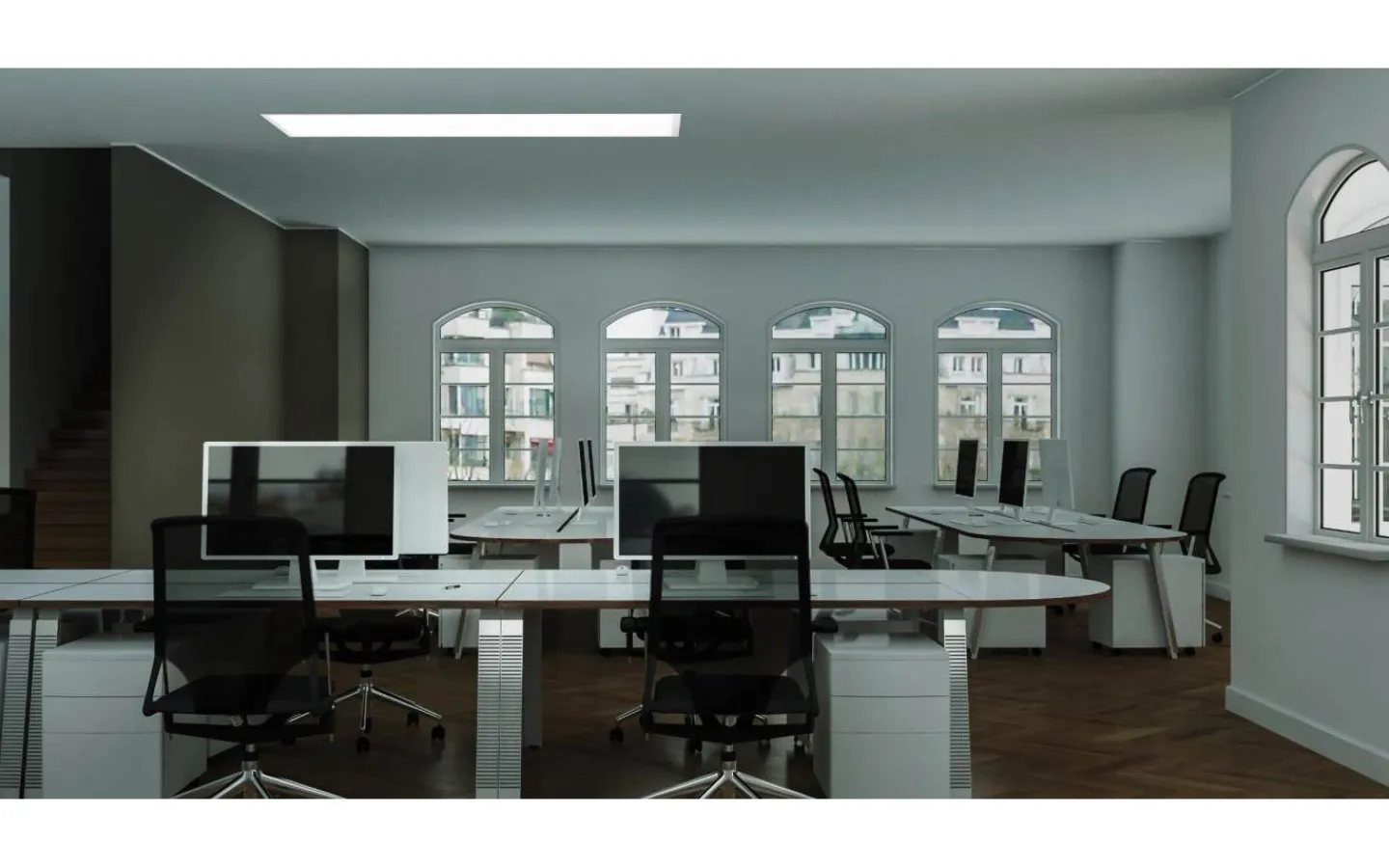 Led Paneler|Led-Armaturer-Eglo Salobrena LED-Panel 120x30cm utv/inf LED 4000K 33W Vit