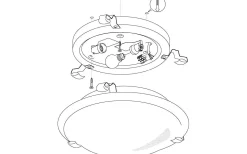 Plafonder < Eglo Salome Plafond 40cm Vit/Krom
