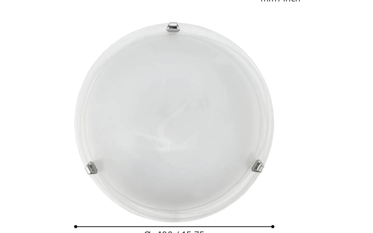 Plafonder < Eglo Salome Plafond 40cm Vit/Krom