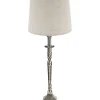 Bordslampor-PR Home Salong Bordslampa 46cm Antiksilver