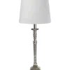 Bordslampor-PR Home Salong Bordslampa 55cm Silver/Offwhite Lin