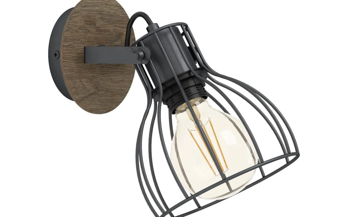 Läslampor < Eglo Sambatello Vägglampa Brun