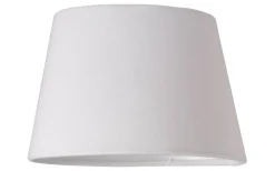 Ovala Lampskärmar-Cottex Sammet Lampskärm Oval 20,5cm Vit