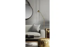 Golvläslampor-Aneta Sandnes Golvlampa 140cm Mässing