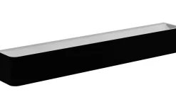 Badrumslampor Vägg < Eglo Sania 5 Vägglampa 62cm Upp/Nedljus LED 3000K 26,5W Svart IP44