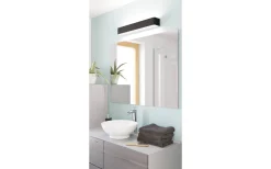 Badrumslampor Vägg < Eglo Sania 5 Vägglampa 62cm Upp/Nedljus LED 3000K 26,5W Svart IP44
