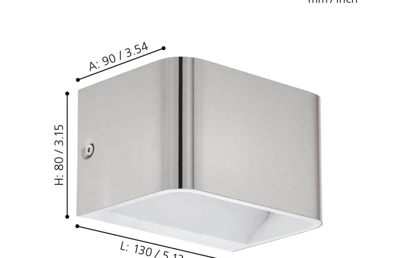 Lampetter < Eglo Sania 4 Vägglampa LED 3000K 6W Silver