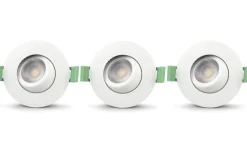 Infällda Spotlights Utomhus|230V Led Spotlights-Llitt Sanna 230V Spotlight 3000/4000K 6W 3-pack Vit IP65