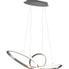 Stora Taklampor Ø70-150 Cm < Reality Sansa Takpendel 80cm LED i borstat stål