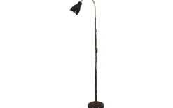 Vardagsrum|Golvläslampor-Aneta Sarek Golvlampa 136cm Svart/Krom E27