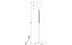 Sovrum|Skrivbordslampor-Aneta Sarek Skrivbordslampa 45cm Stål