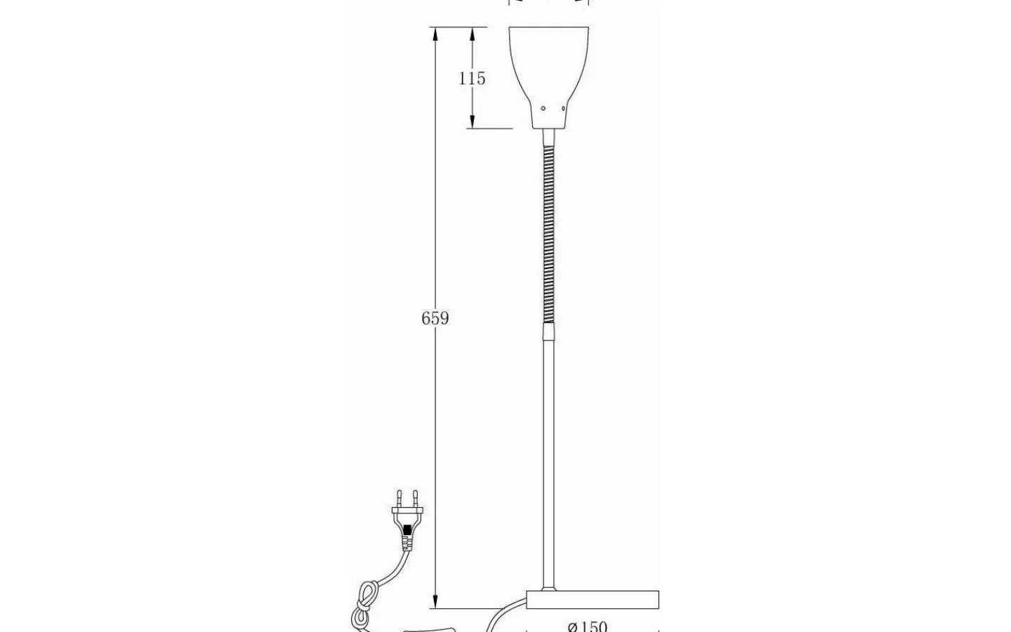 Sovrum|Skrivbordslampor-Aneta Sarek Skrivbordslampa 45cm Stål