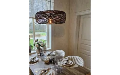 Stora Taklampor Ø50-69 Cm < Aneta Savanna Taklampa 57cm Brun