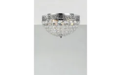Kristallplafonder < Markslojd Saxholm Kristallplafond Krom 27cm 2xE14