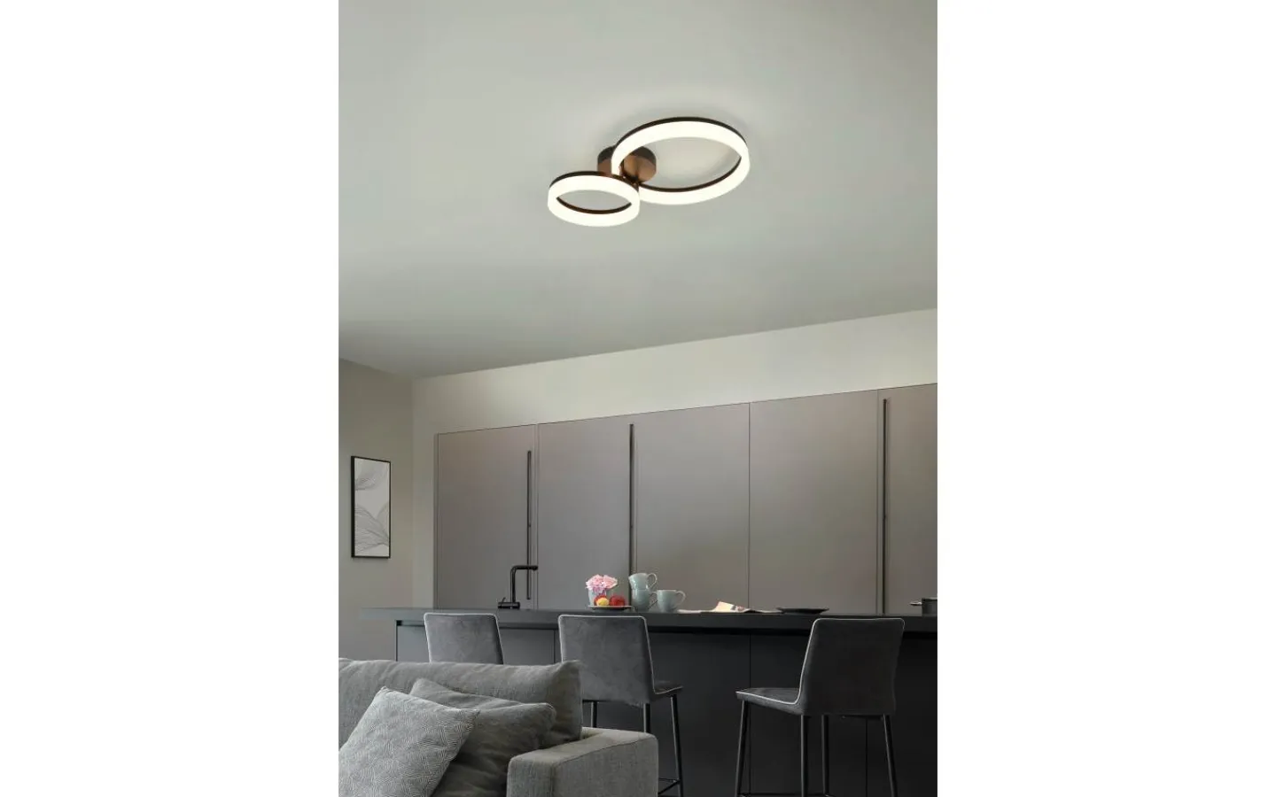 Plafonder < Reality Scope Plafond LED 2-delad mattsvart