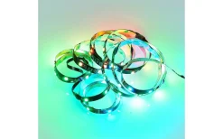 12V Led Slinga < Reality Screen LED-remsa för 51” skärm 3m RGB Komplett Kit USB Svart