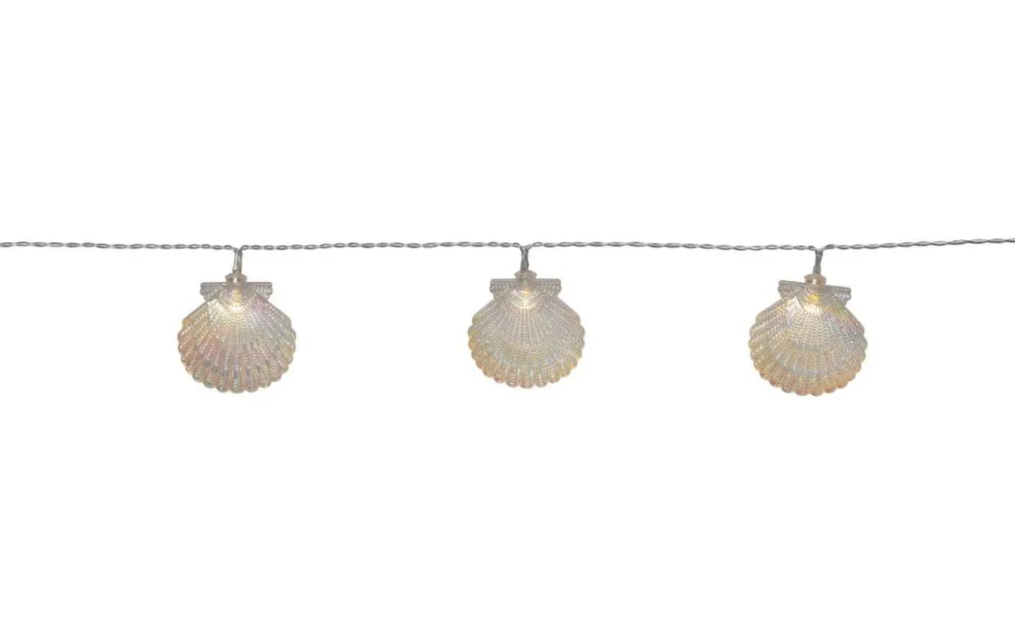 Batterislingor Inomhus|Barnrum-Star Trading Seashell Batteridriven Ljusslinga Timer 1,35m