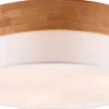 Plafonder-Trio Lighting Seasons Plafond 50cm E27 vit/trä