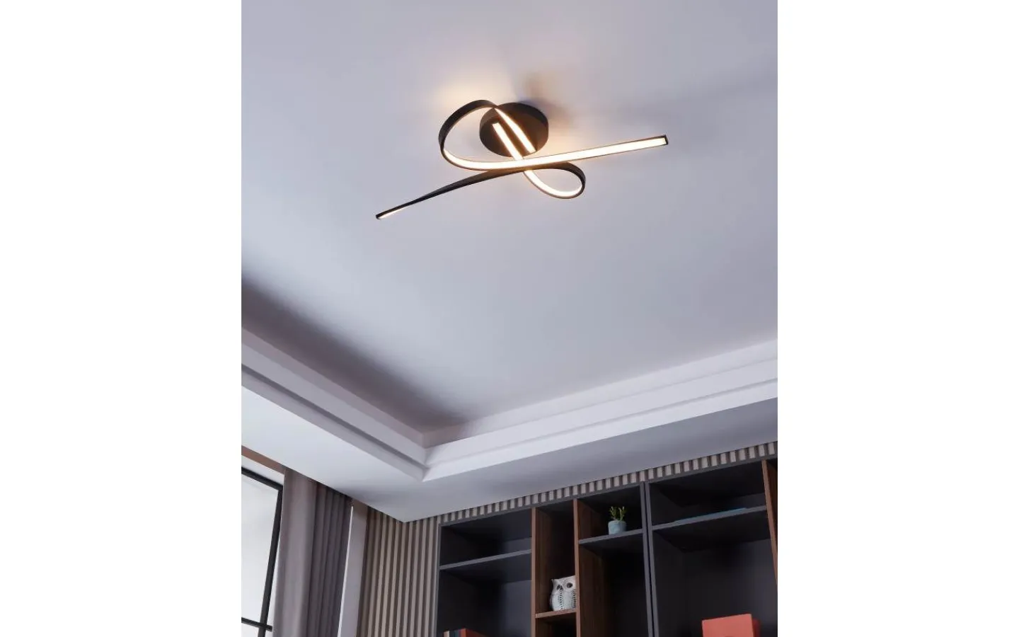 Plafonder < Eglo Selvina Plafond 69cm LED 3000K 21WSvart