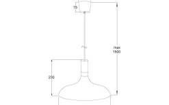 Kök & Matplats < Aneta Sense Taklampa 34cm Vit