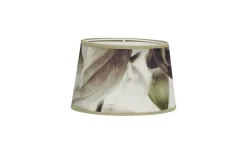 Mönstrade Lampskärmar|Ovala Lampskärmar-Hallbergs Sepia Flower Lampskärm Oval 20cm