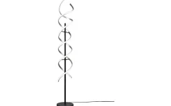 Golvlampor-Trio Lighting Sequence Golvlampa LED borstad aluminium/mattsvart