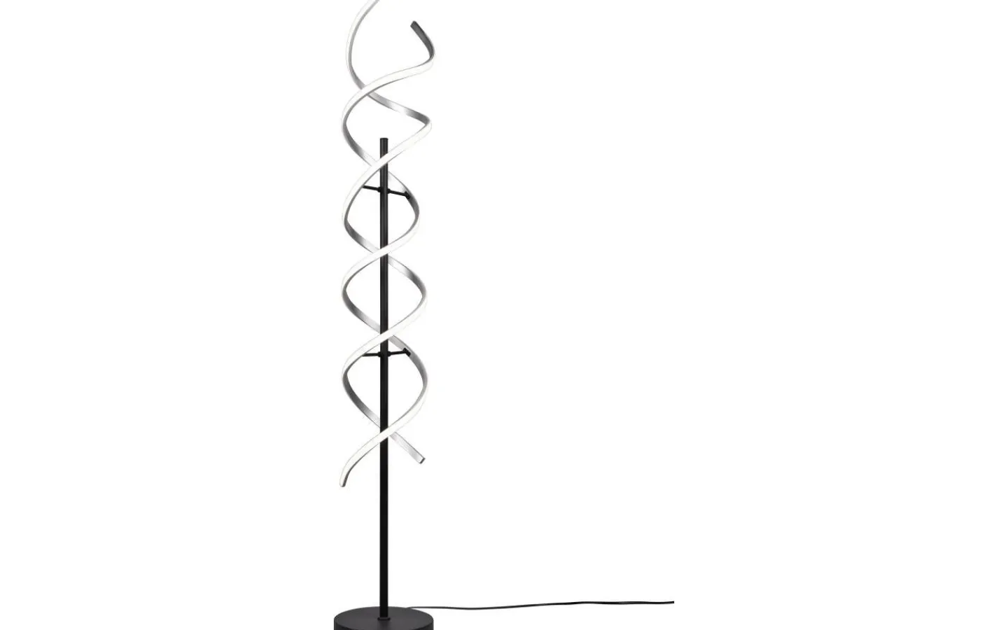 Golvlampor-Trio Lighting Sequence Golvlampa LED borstad aluminium/mattsvart