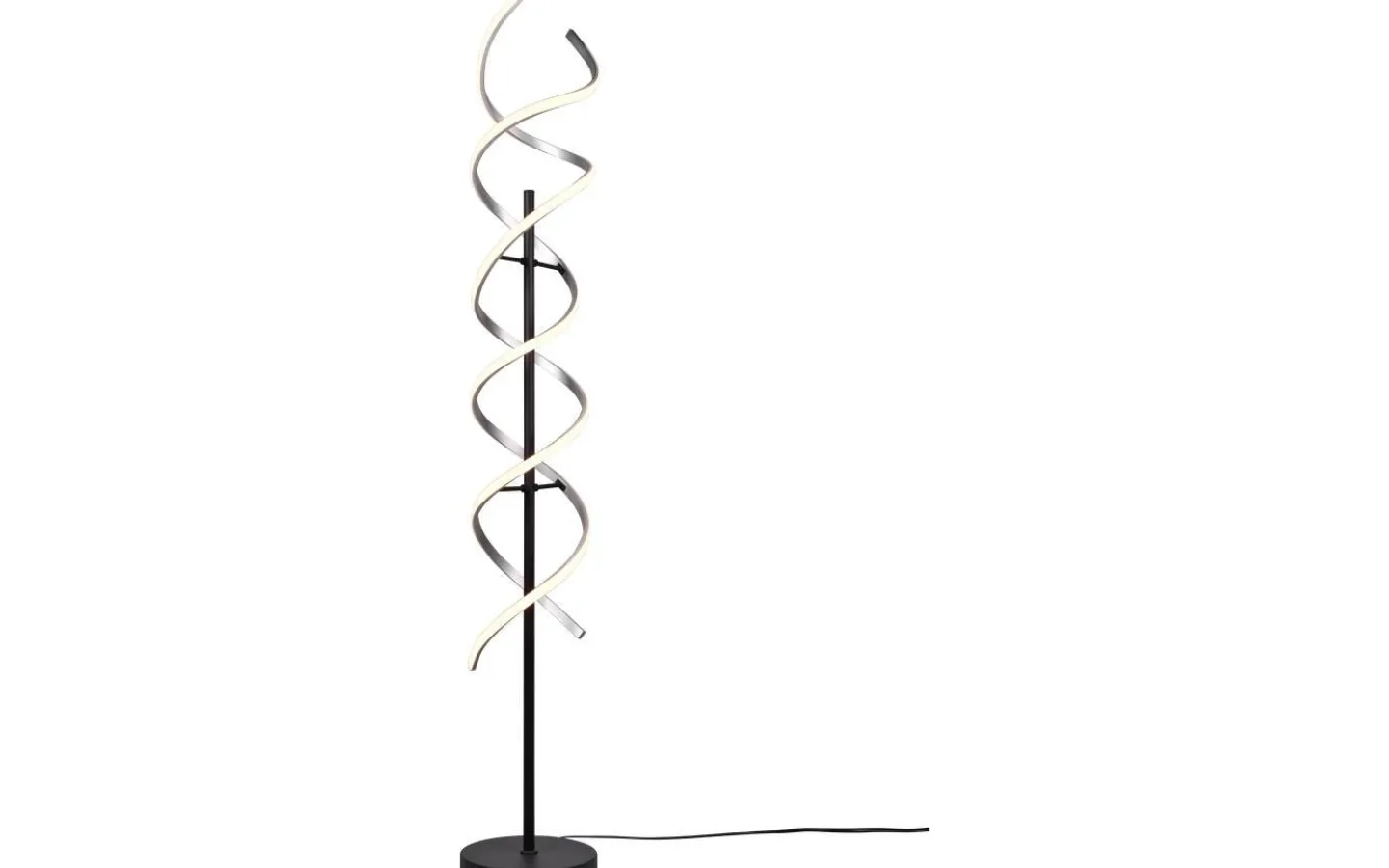 Golvlampor-Trio Lighting Sequence Golvlampa LED borstad aluminium/mattsvart