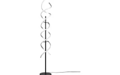 Golvlampor-Trio Lighting Sequence Golvlampa LED borstad aluminium/mattsvart