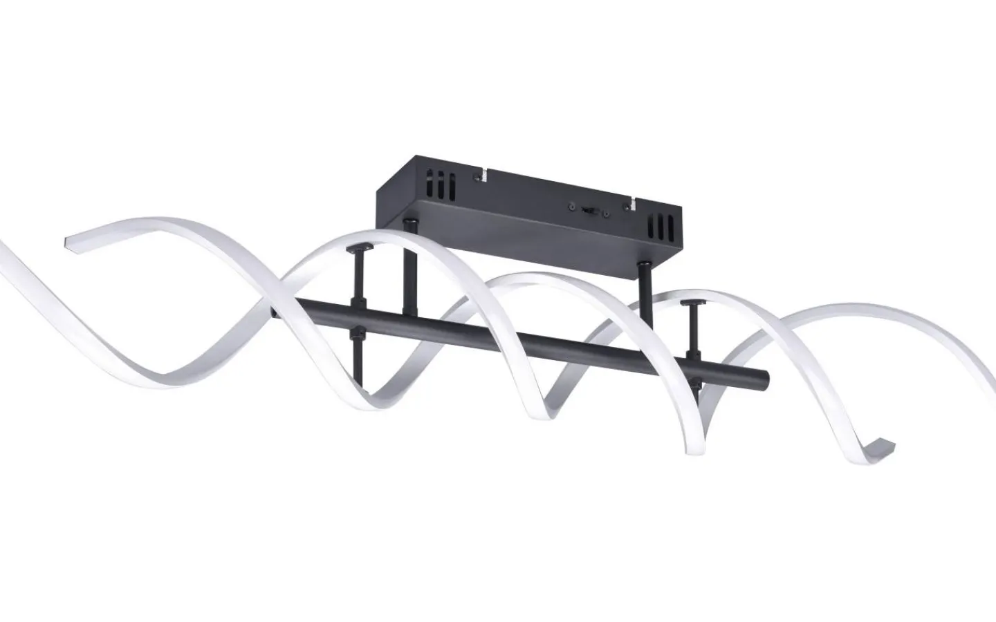 Plafonder < Trio Lighting Sequence Plafond LED borstad aluminium/mattsvart