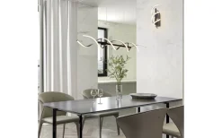 Lampetter-Trio Lighting Sequence Vägglampa LED borstad aluminium/mattsvart
