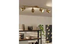 Avlånga Takspotlights|Takspot Med 3 Lampor-Eglo Seras Takspotlight 60cm GU10 LED 3000K 3x3W Vit