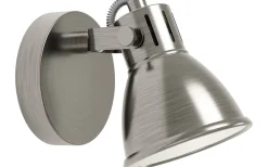 Takspot Med 1 Lampa < Eglo Seras Takspotlight 10cm GU10 LED 3000K 3W Nickel