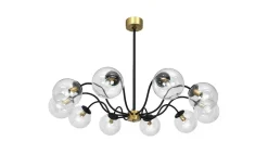 Stora Taklampor Ø70-150 Cm < Hallbergs Serenety Taklampa 104cm Svart/Klar