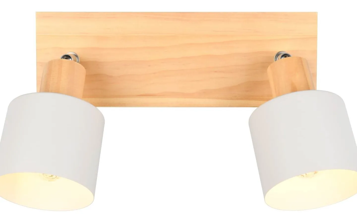 Takspot Med 2 Lampor-Trio Lighting Shanti Spotlight 2-delad E14 varmgrå/trä
