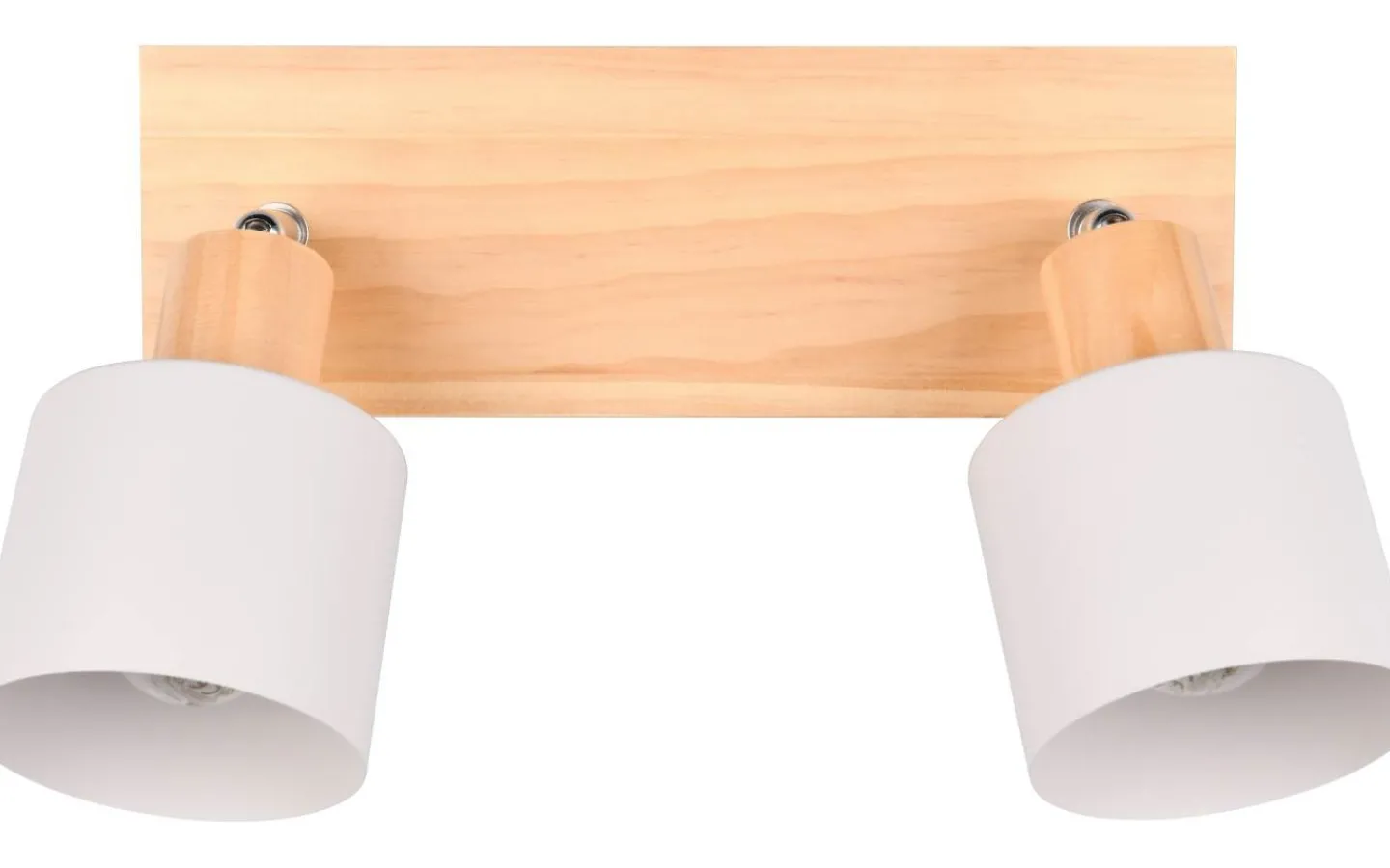 Takspot Med 2 Lampor-Trio Lighting Shanti Spotlight 2-delad E14 varmgrå/trä
