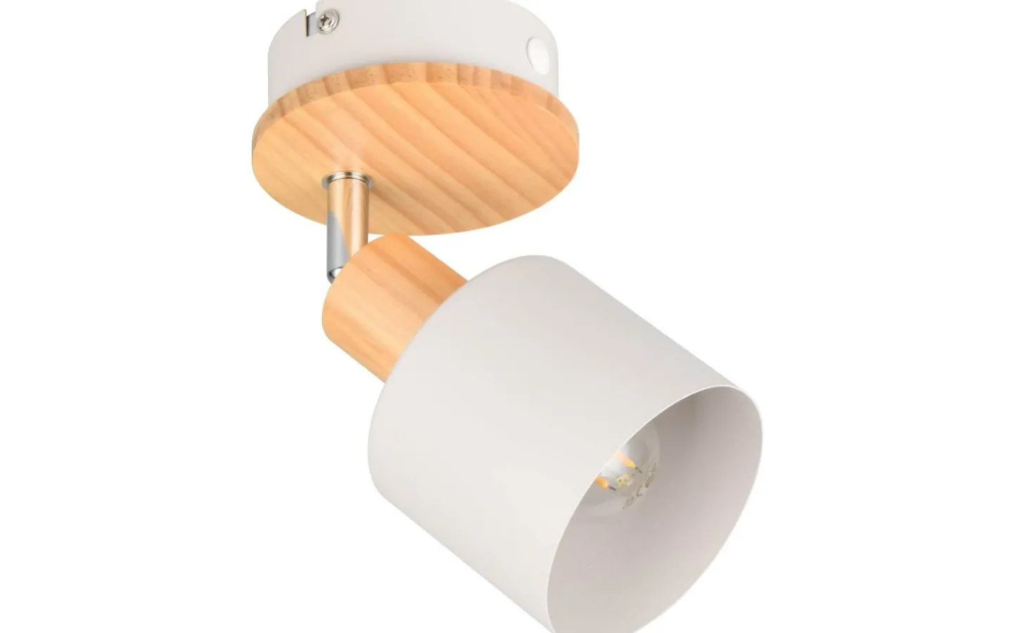 Läslampor-Trio Lighting Shanti Spotlight E14 varmgrå/trä