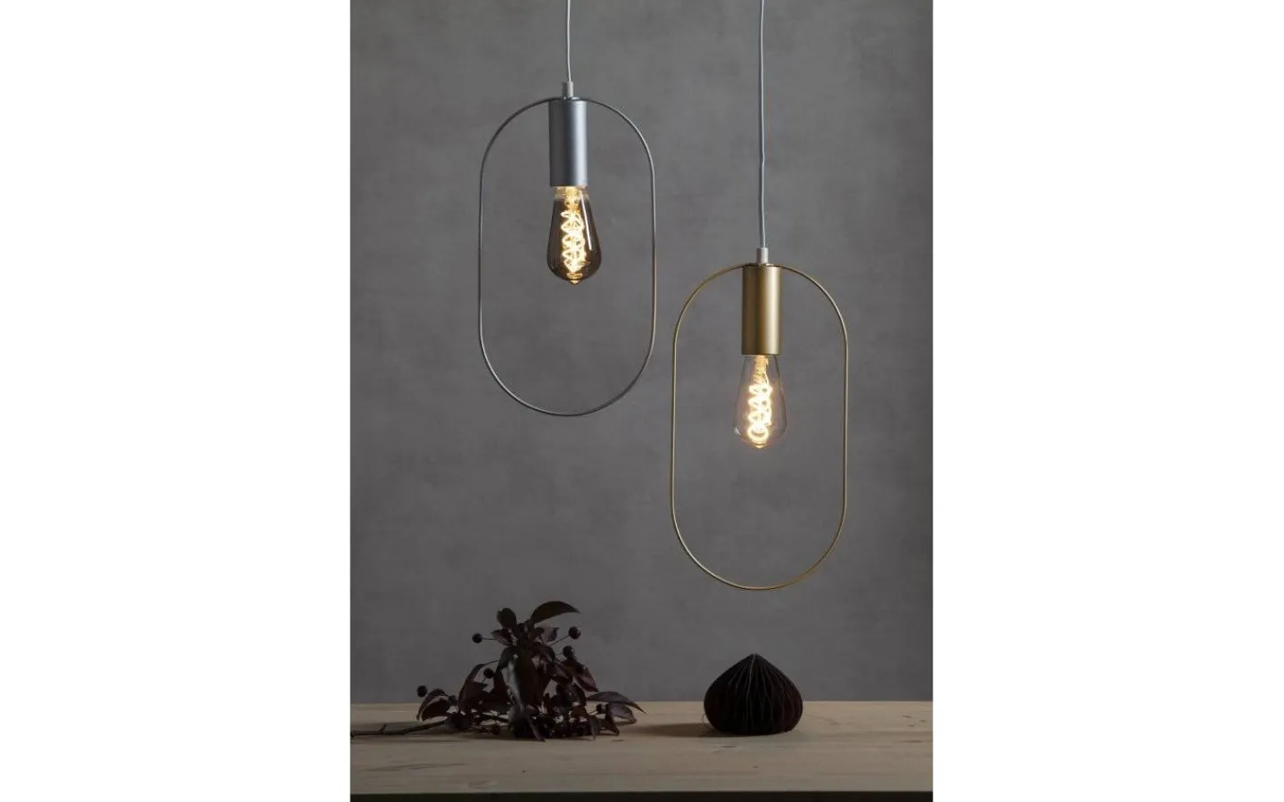 Kök & Matplats|Sladdställ Med Sockel < Star Trading Shape Oval Pendel Silver