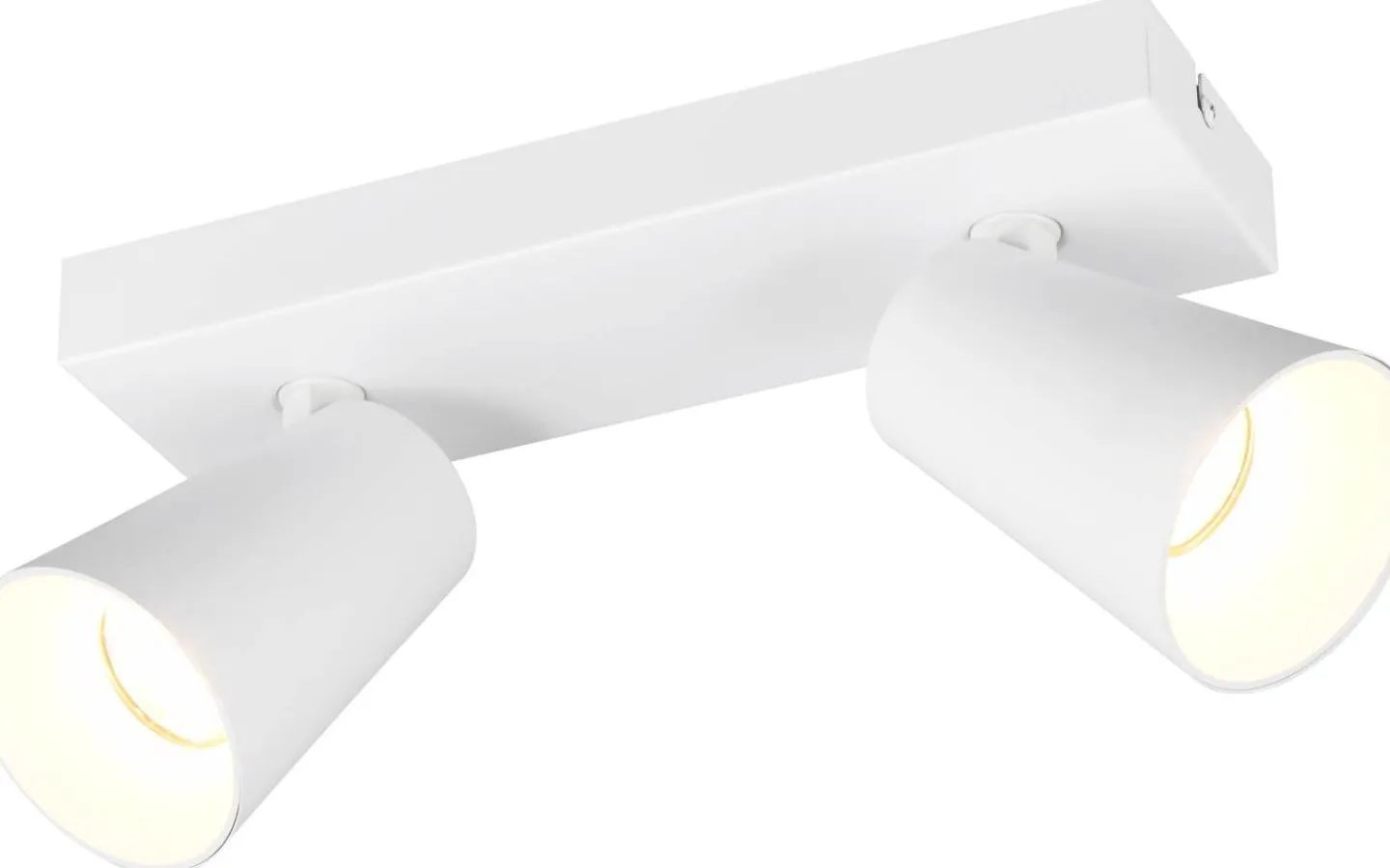 Takspot Med 2 Lampor < Trio Lighting Sharp Spotlight 2-delad GU10 matt vit/guld
