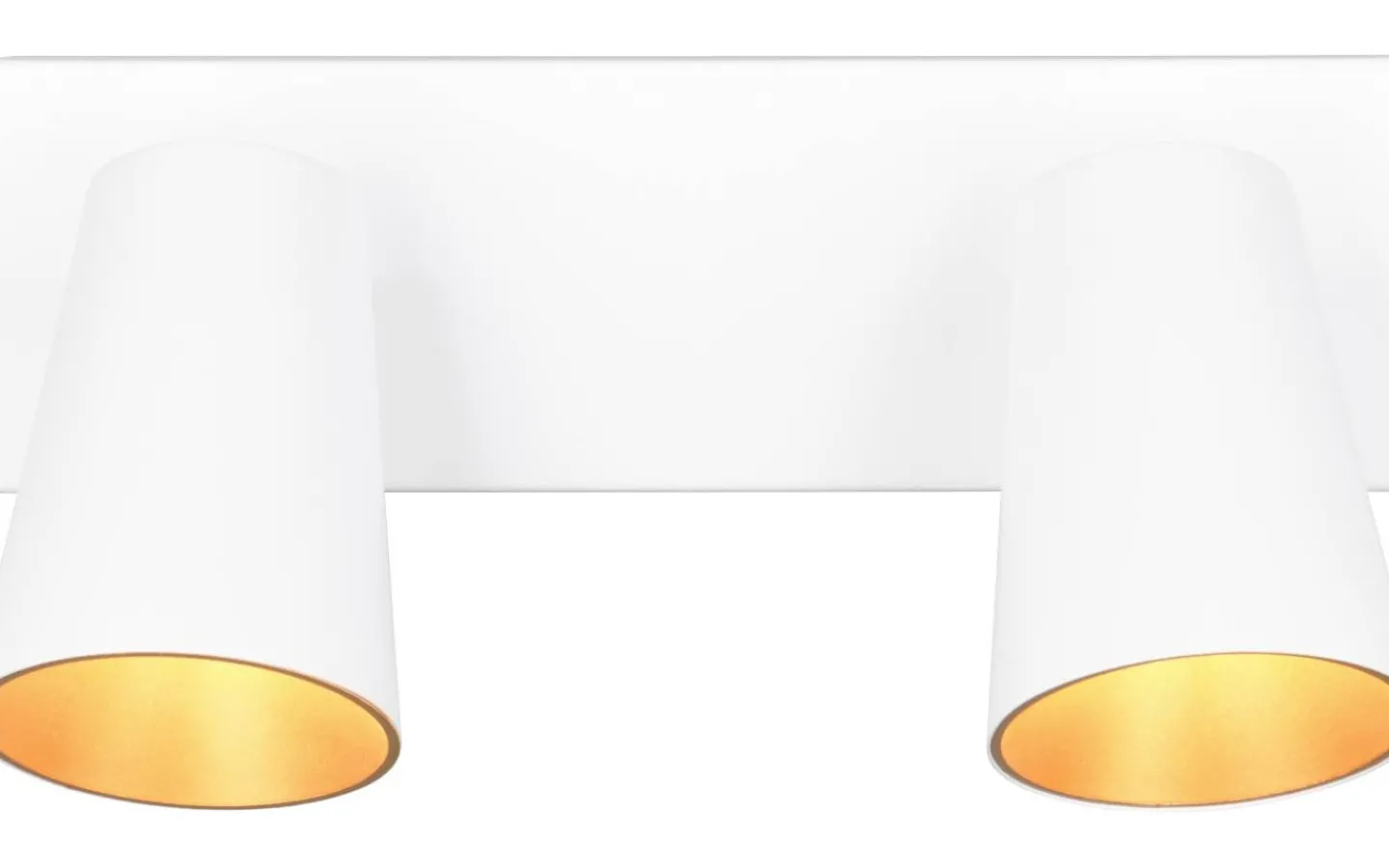 Takspot Med 2 Lampor < Trio Lighting Sharp Spotlight 2-delad GU10 matt vit/guld
