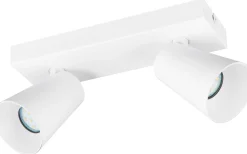Takspot Med 2 Lampor < Trio Lighting Sharp Spotlight 2-delad GU10 matt vit/guld