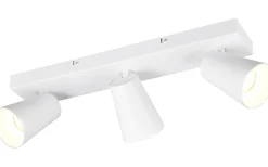 Avlånga Takspotlights|Takspot Med 3 Lampor < Trio Lighting Sharp Spotlight 3-delad GU10 matt vit/guld