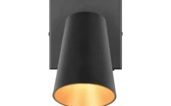 Läslampor-Trio Lighting Sharp Spotlight GU10 matt svart/guld