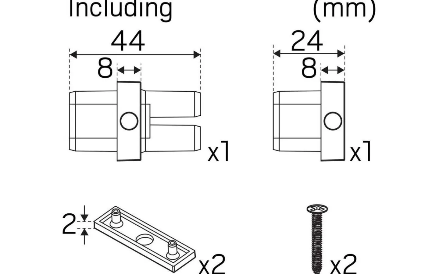 Kök & Matplats|Bänkbelysning < Hidealite Shelf Line Vit 2700K 230V 30cm