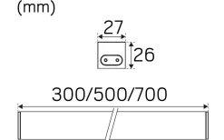 Bänkbelysning|Kök & Matplats-Hidealite Shelf Line Vit 4000K 230V 50cm